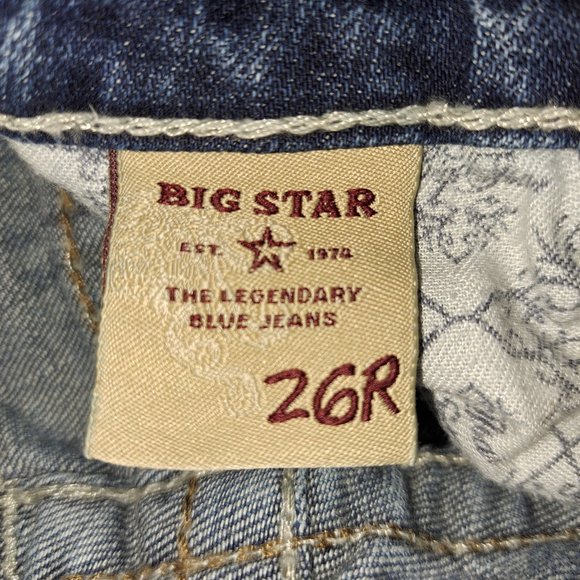 Big Star Women's Maddie Boot Cut Mid Rise Fit Distressed Jeans size 26 R - Picture 8 of 14